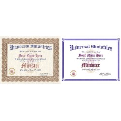 Faith Specific Ordination Certificates