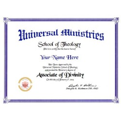 Associate Degree of Divinity Associate Degree of Divinity