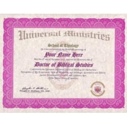 Biblical Religious Doctorate Degree Biblical Religious Doctorate Degree