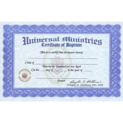 Baptism Certificate