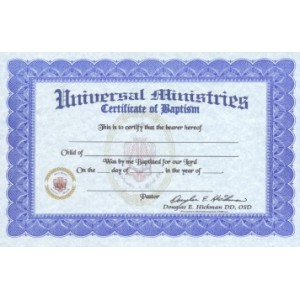 Baptism Certificate