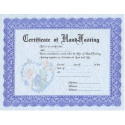 Fancy Handfasting Certificate