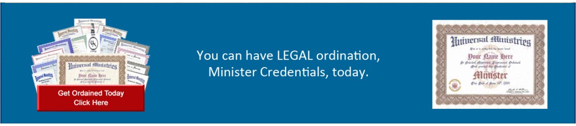 Get Ordained Today