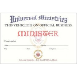 Dashboard Placard