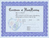 Fancy Handfasting Certificates