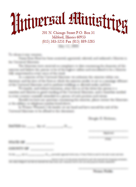 Letter of Good Standing